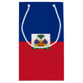 Haitis Flagge Kleine Geschenktüte (Rückseite)