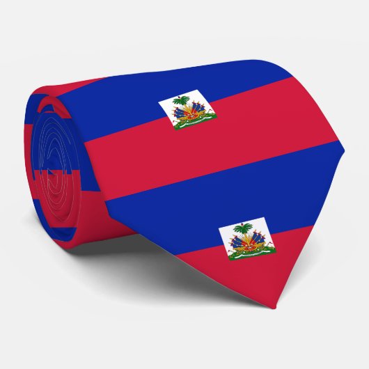 Haitis Flagge Krawatte (Gerollt)