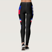Haitis-Flagge Leggings (Rückseite)