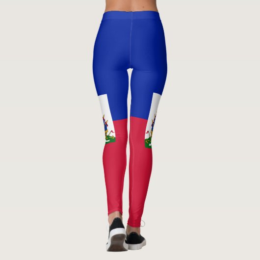 Haitis-Flagge Leggings (Rückseite)