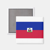 Haitis-Flagge Magnet (Vorderseite/Rückseite)