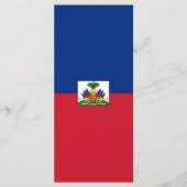 Haitis Flagge Menükarte (Vorderseite)