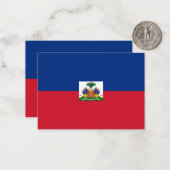 Haitis Flagge Mitteilungskarte (Vorderseite/Rückseite Beispiel)
