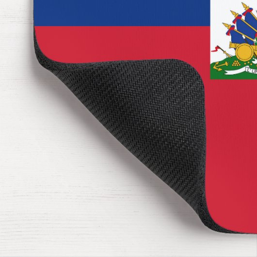 Haitis Flagge Mousepad (Ecke)