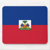 Haitis Flagge Mousepad (Vorne)