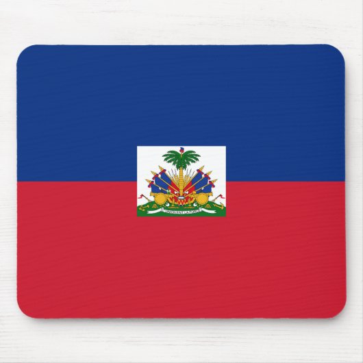 Haitis Flagge Mousepad (Vorne)