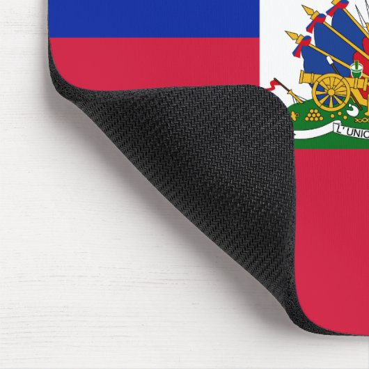Haitis-Flagge Mousepad (Ecke)