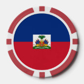 Haitis Flagge Pokerchips (Vorderseite)