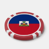 Haitis Flagge Pokerchips (Einzeln)
