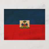 Haitis-Flagge Postkarte (Vorderseite)