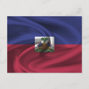 Haitis-Flagge Postkarte