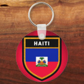 Haitis-Flagge Schlüsselanhänger (Vorderseite)