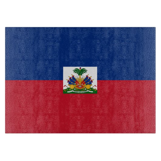 Haitis Flagge Schneidebrett (Vorderseite)