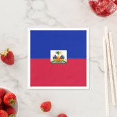 Haitis Flagge Serviette (Beispiel)