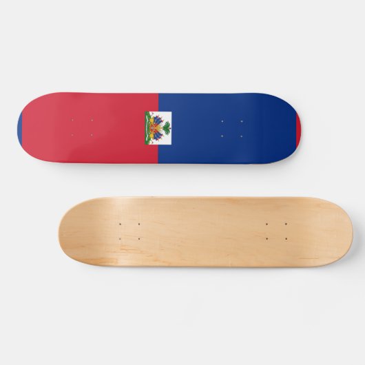 Haitis Flagge Skateboard (Horizontal)