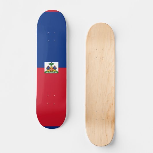 Haitis Flagge Skateboard (Vorderseite)