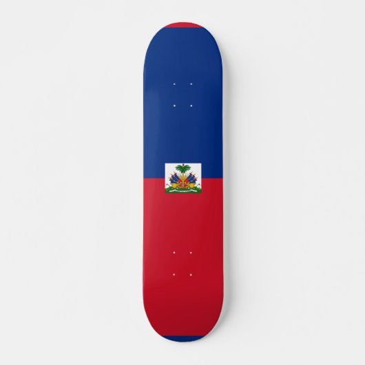Haitis Flagge Skateboard (Vorne)