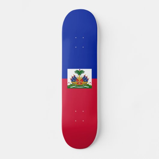 Haitis-Flagge Skateboard (Vorderseite)