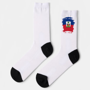 Haitis Flagge Socken