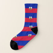 Haitis-Flagge Socken (Links - Außen)