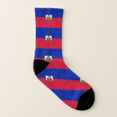 Haitis-Flagge Socken (Links - Innen)