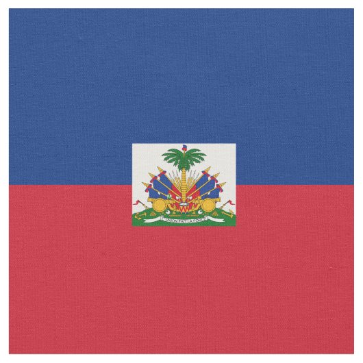 Haitis Flagge Stoff (Nahaufnahme)