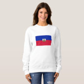 Haitis-Flagge Sweatshirt (Vorne ganz)