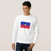 Haitis-Flagge Sweatshirt (Vorne ganz)