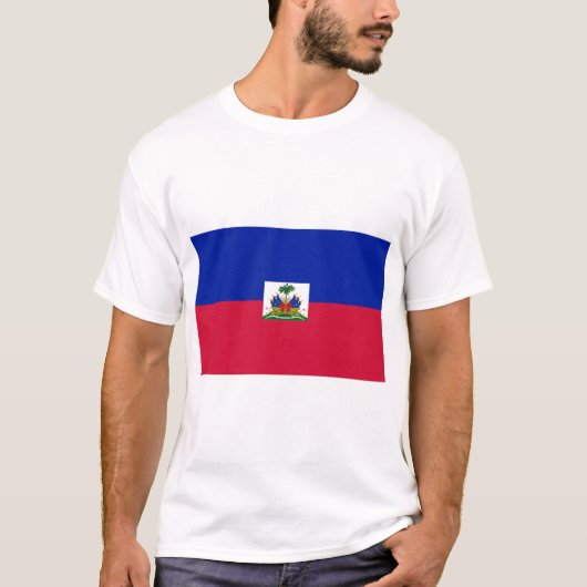 Haitis-Flagge T-Shirt (Vorderseite)