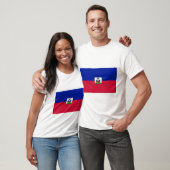 Haitis-Flagge T-Shirt (Unisex)