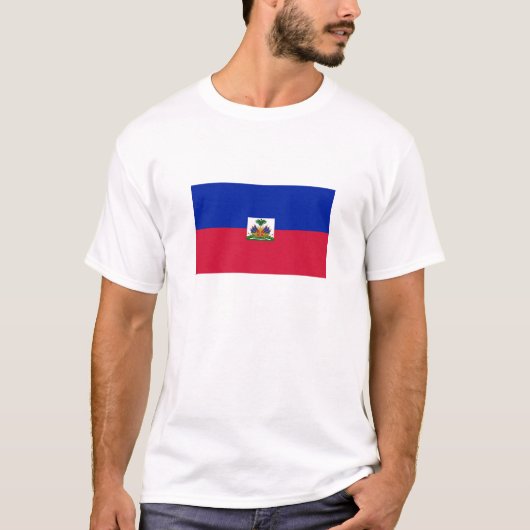 Haitis-Flagge T-Shirt (Vorderseite)