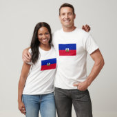 Haitis-Flagge T-Shirt (Unisex)
