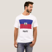 Haitis-Flagge T-Shirt (Vorne ganz)