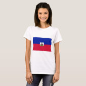 Haitis-Flagge T-Shirt (Vorne ganz)