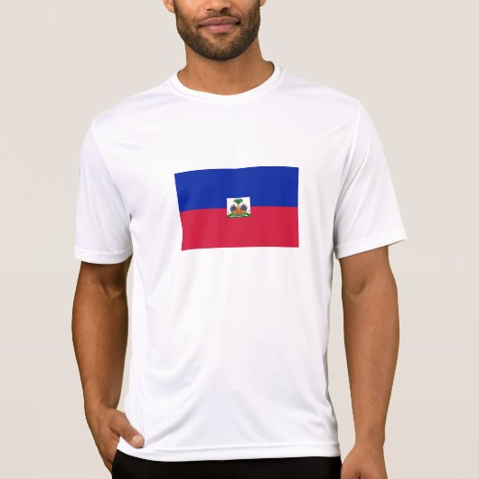 Haitis-Flagge T-Shirt (Vorderseite)