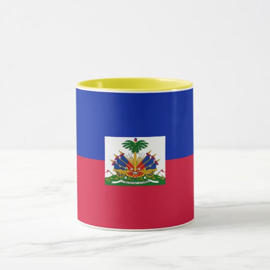 Haitis-Flagge Tasse (Zentrum)