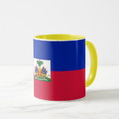 Haitis-Flagge Tasse (VorderseiteRechts)