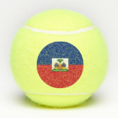 Haitis Flagge Tennisbälle (Rückseite)