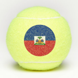 Haitis Flagge Tennisbälle