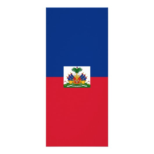 Haitis Flagge Werbekarte (Vorne)