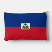 Haitis Flagge Zubehörtasche (Rückseite)
