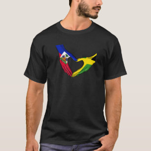 Haitis Haitianisch-Jamaika Karibikflagge gemischt T-Shirt