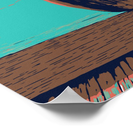 Haitis köstliches Kokosgetränk Postkarte Poster (Ecke)