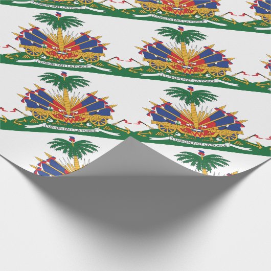 Haitis Wappen Geschenkpapier (Ecke)