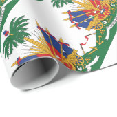 Haitis Wappen Geschenkpapier (Rolleneckpunkt)