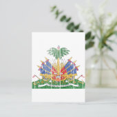 Haitis Wappen Postkarte (Stehend Vorderseite)