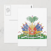 Haitis Wappen Postkarte (Vorne/Hinten)