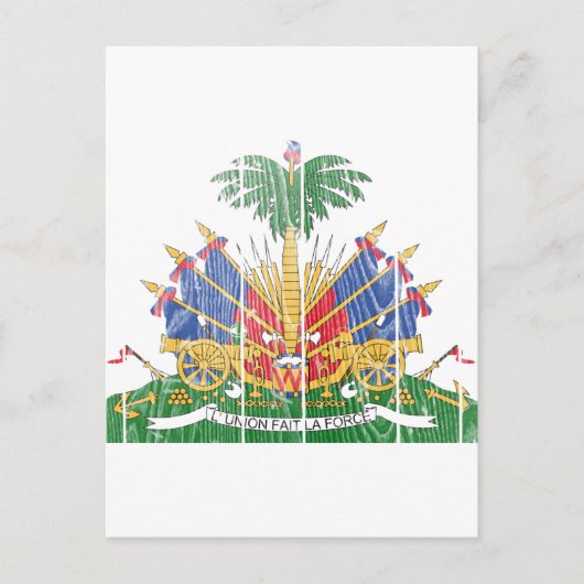 Haitis Wappen Postkarte (Vorderseite)