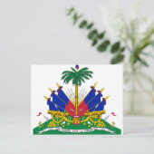 Haitis Wappen Postkarte (Stehend Vorderseite)