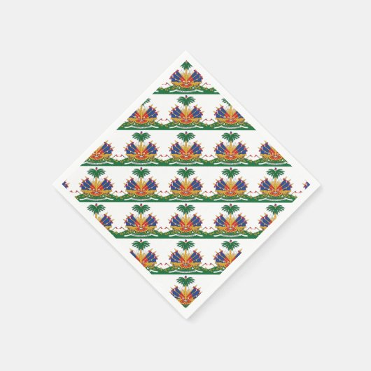 Haitis Wappen Serviette (Ecke)